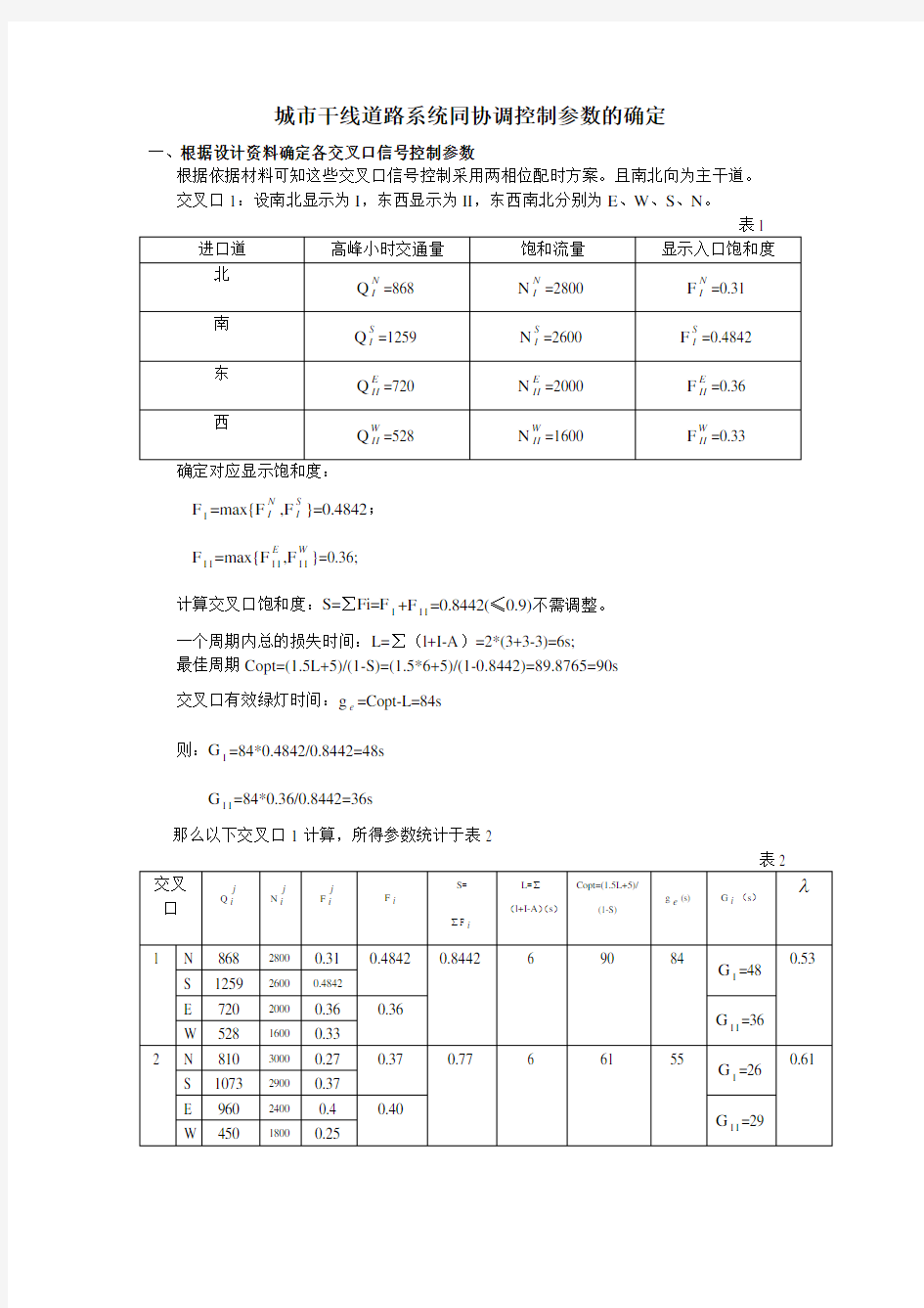 交通工程案例分析1