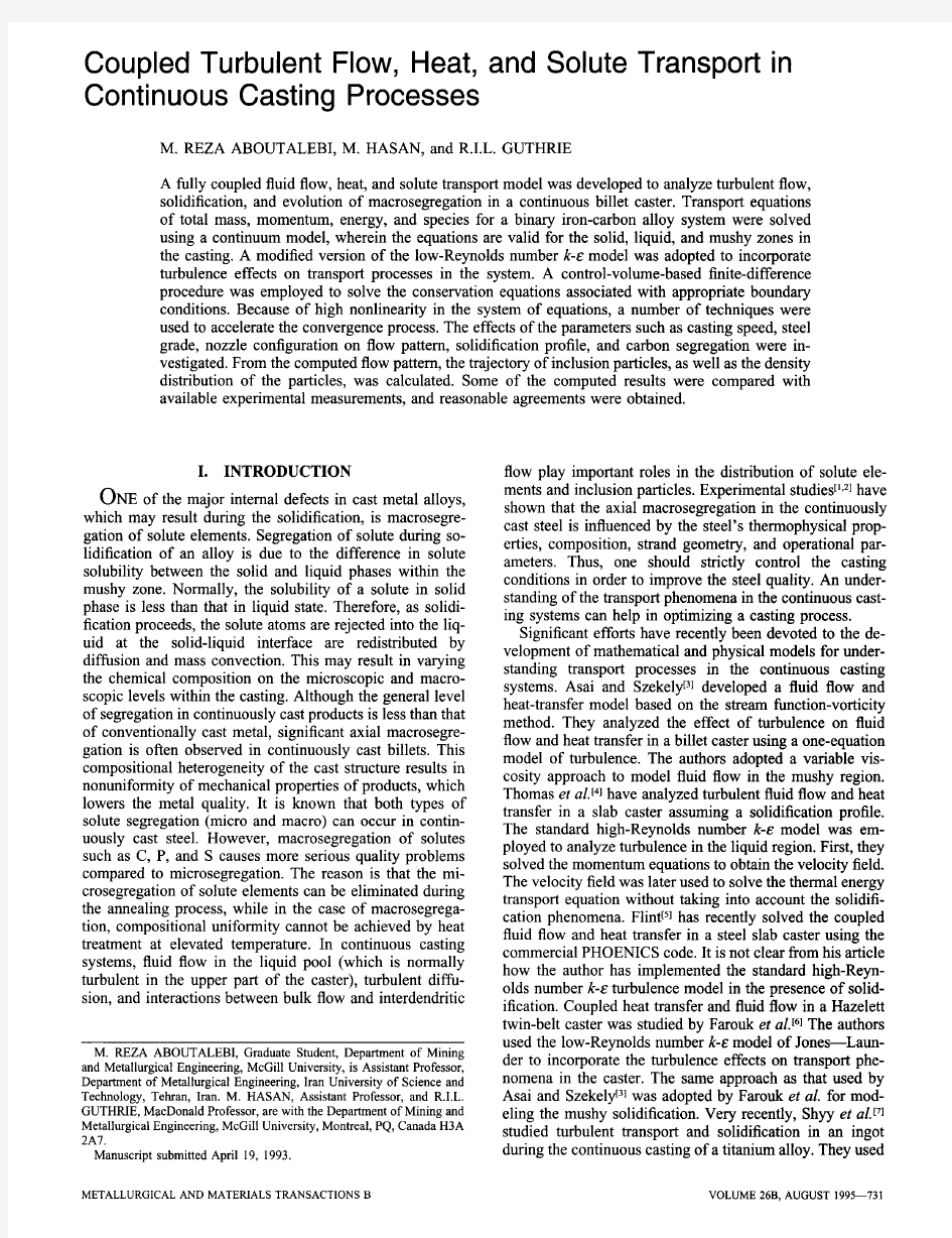 Coupled Turbulent Flow, Heat, and Solute Transport