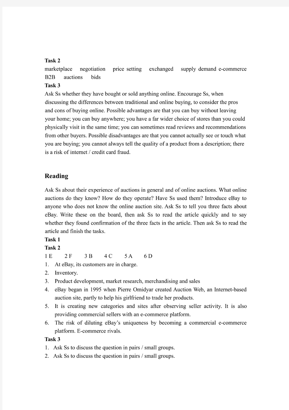 新标准商务英语综合教程2答案Unit 1.pdf