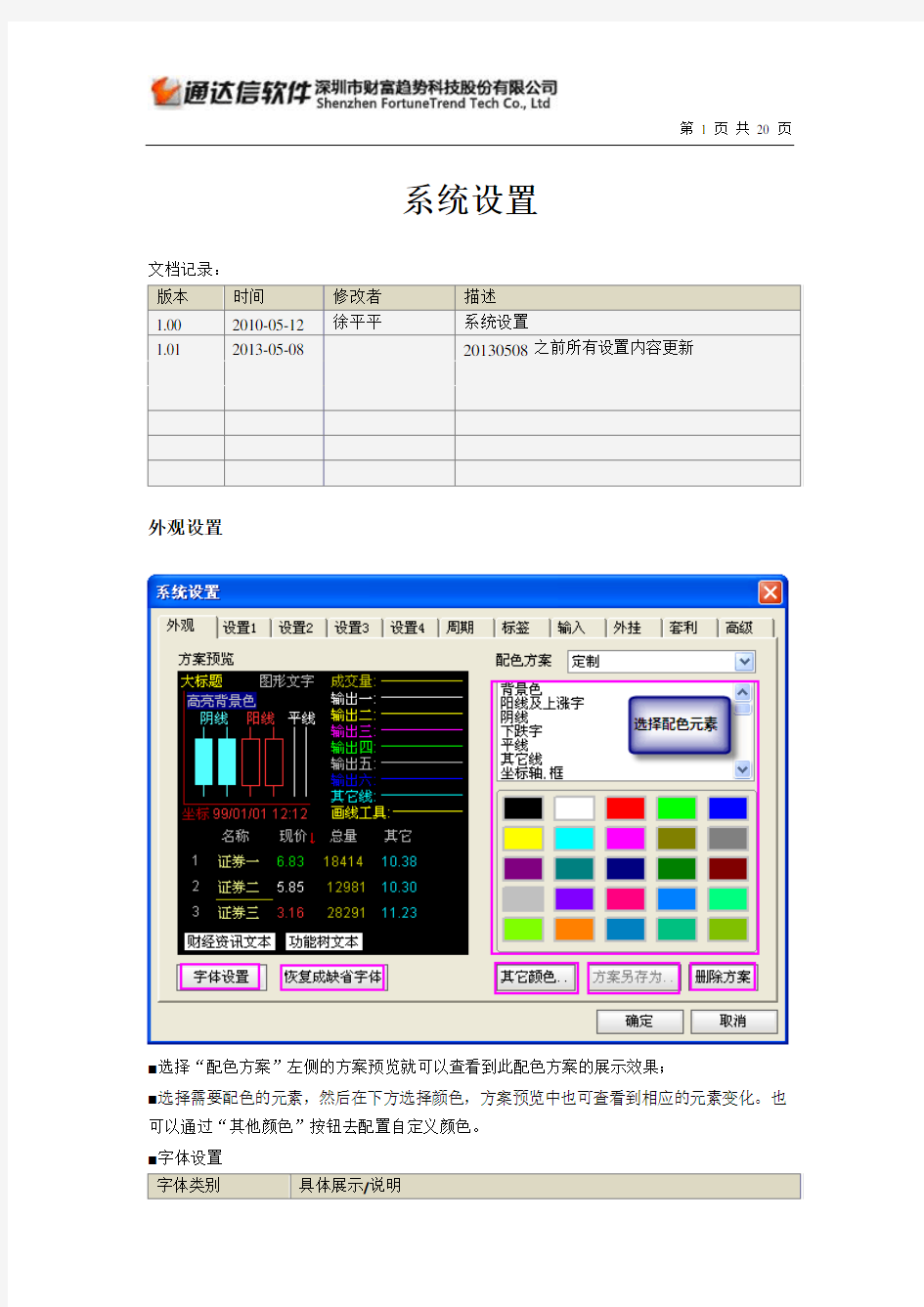 全套通达信软件使用说明7-系统设置