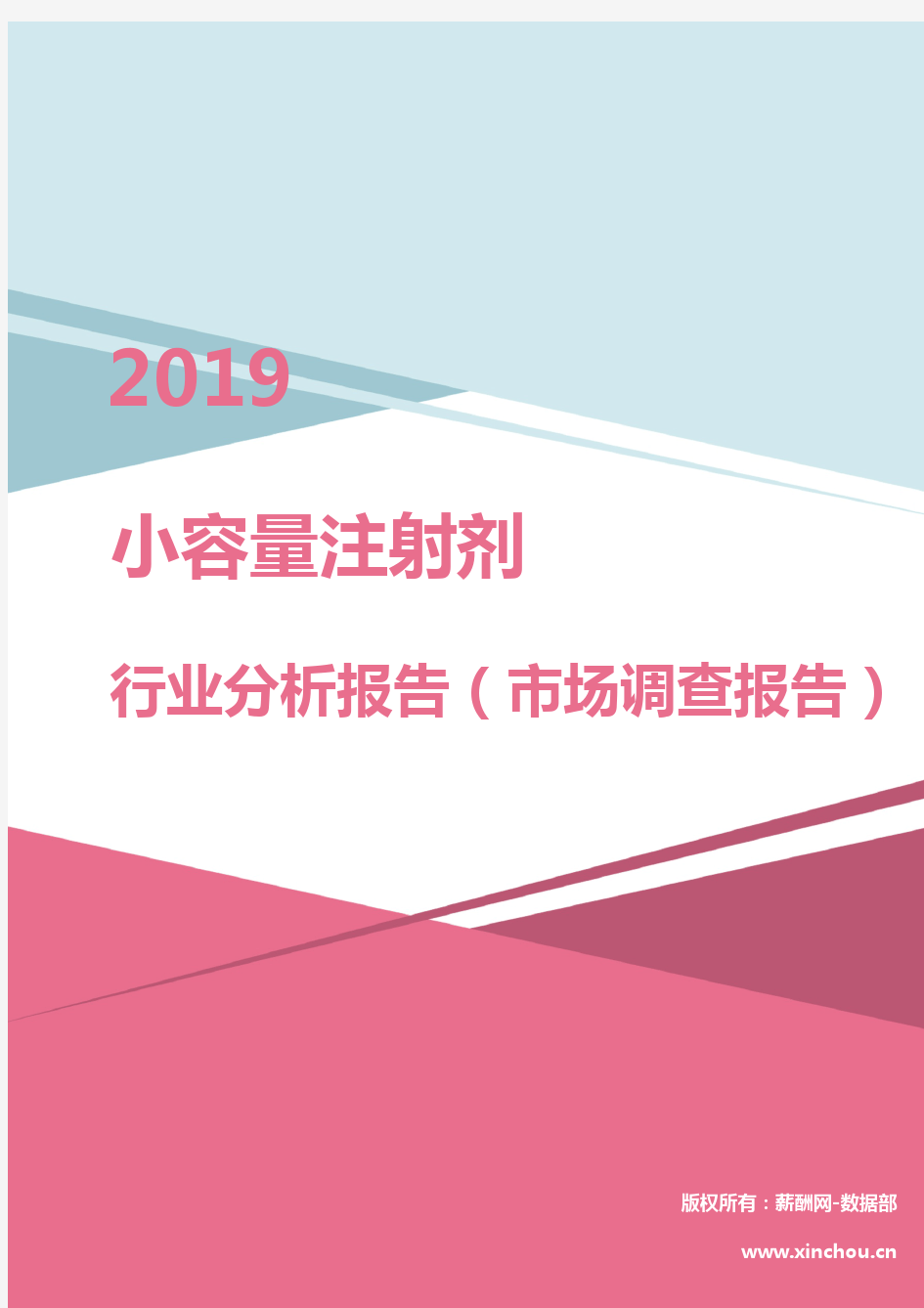 2019年小容量注射剂行业分析报告(市场调查报告)