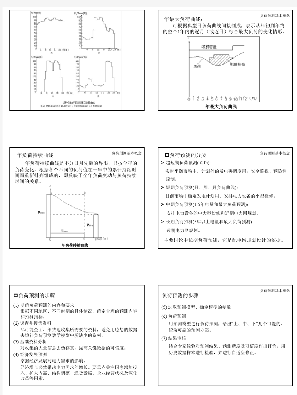 第3章 电力负荷预测(打印版)