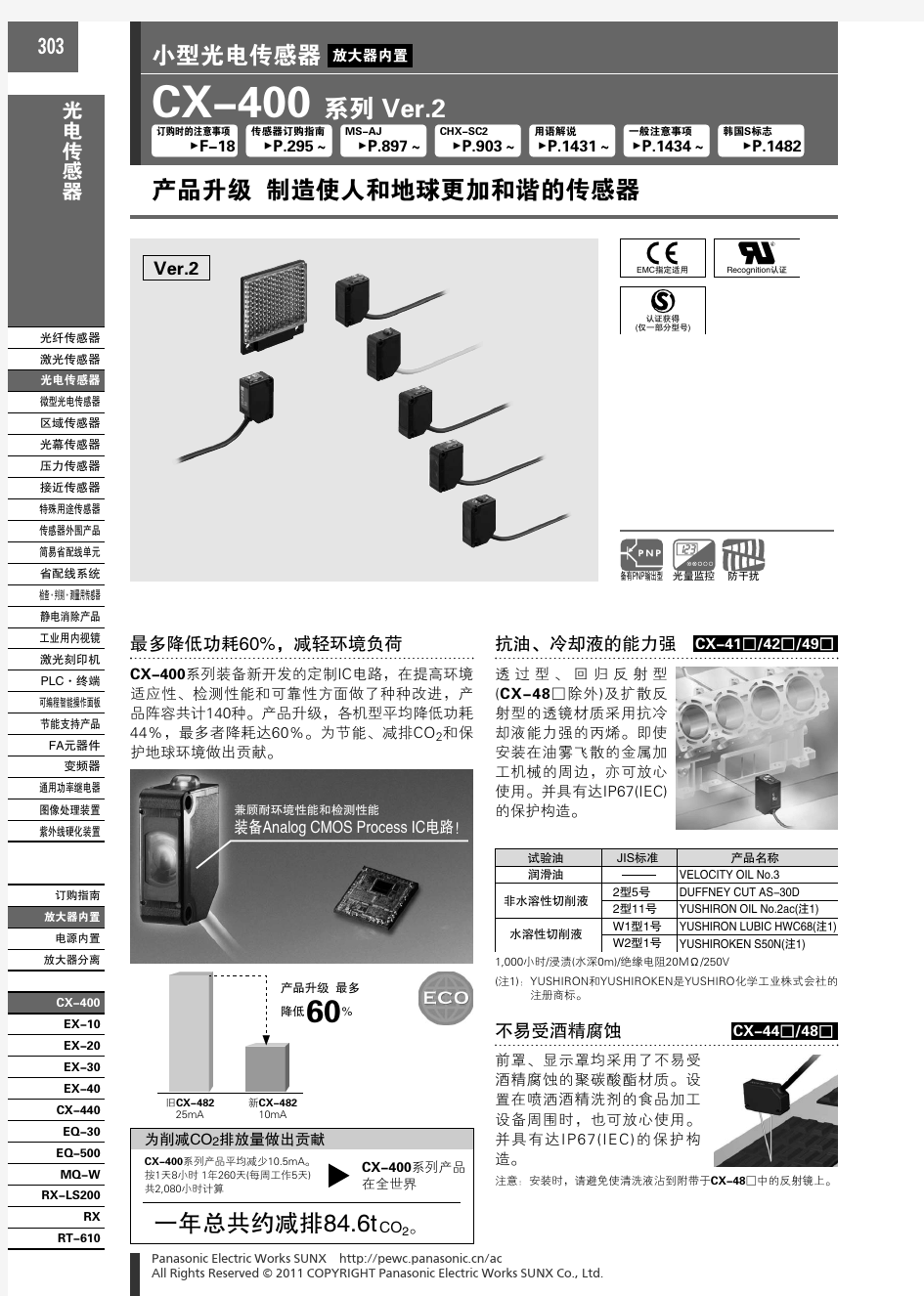 cx-400小型光电传感器