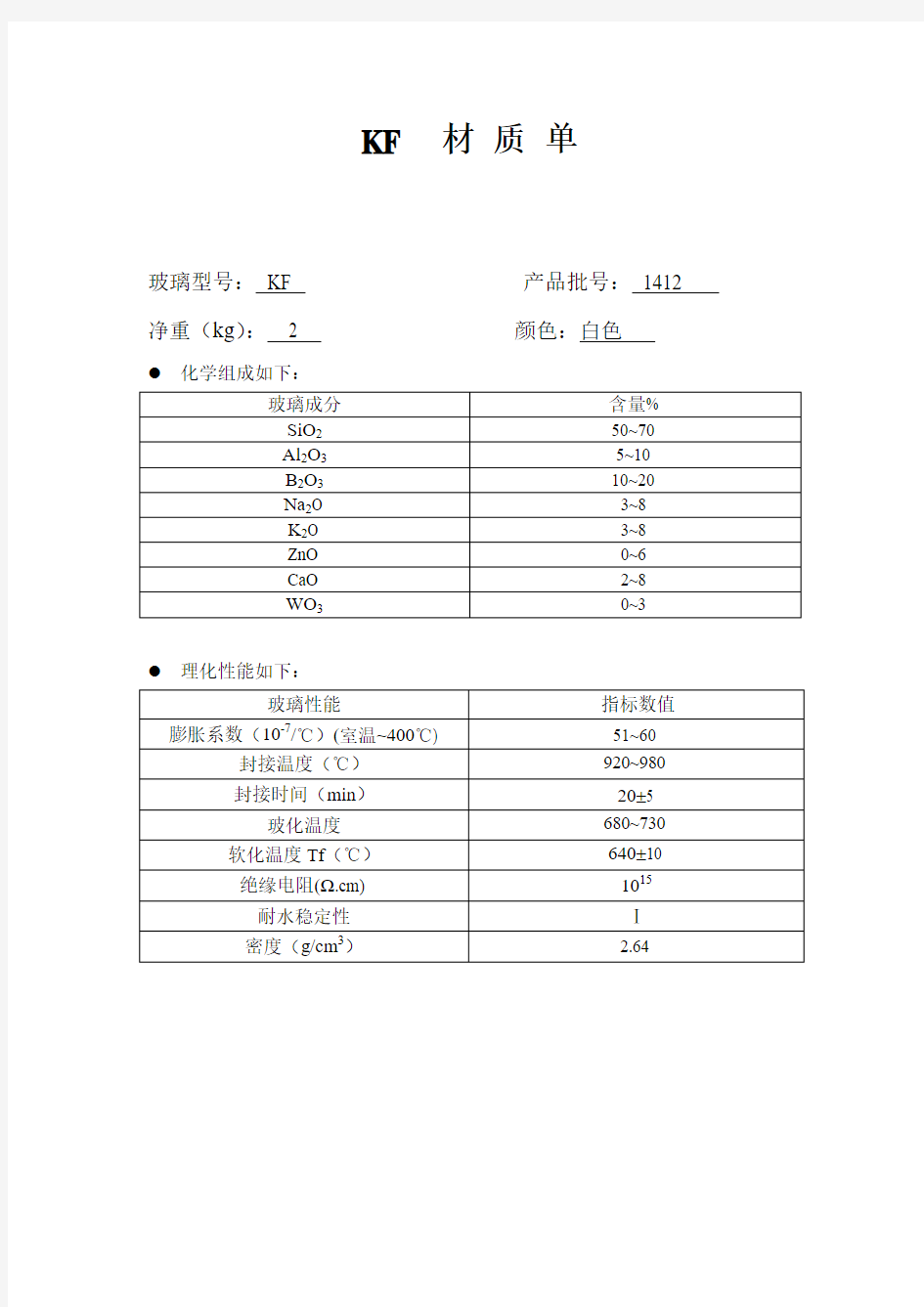 微晶玻璃粉料特性