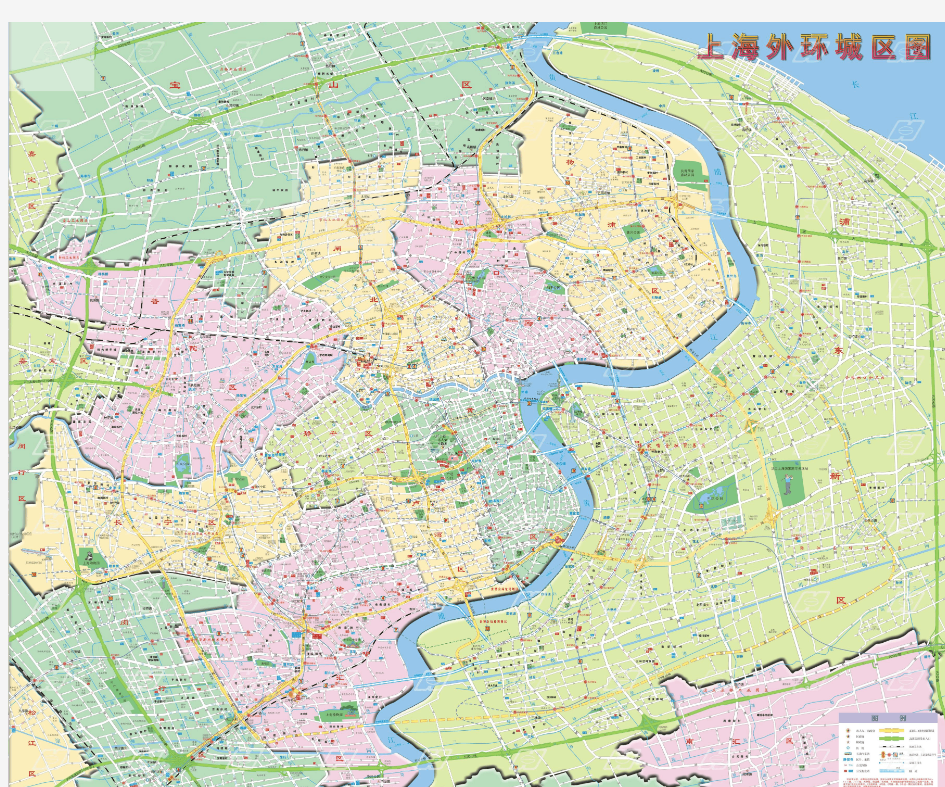 上海电子地图,高清版