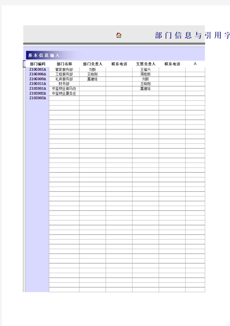 支票管理登记簿