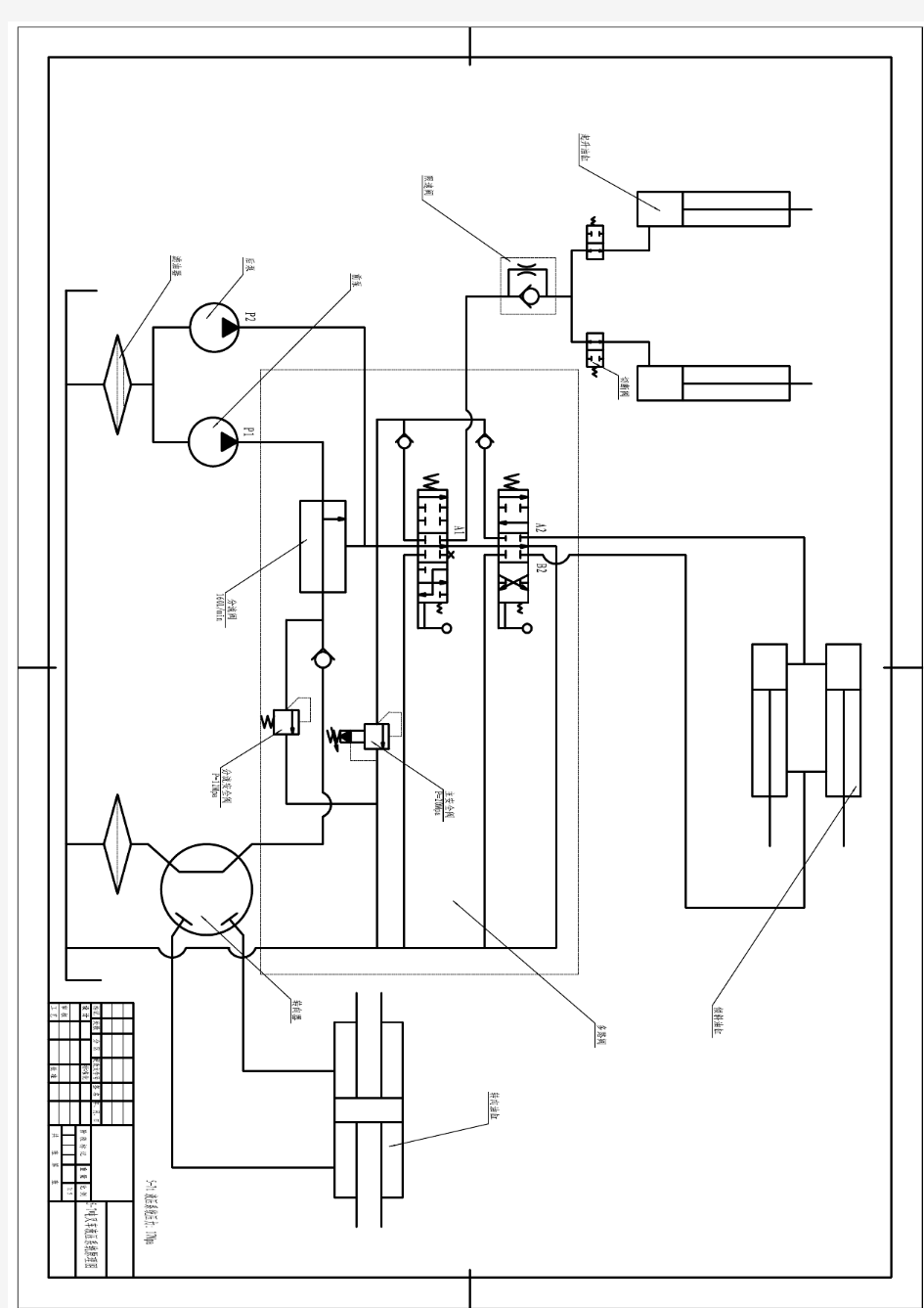 5T叉车液压系统原理图