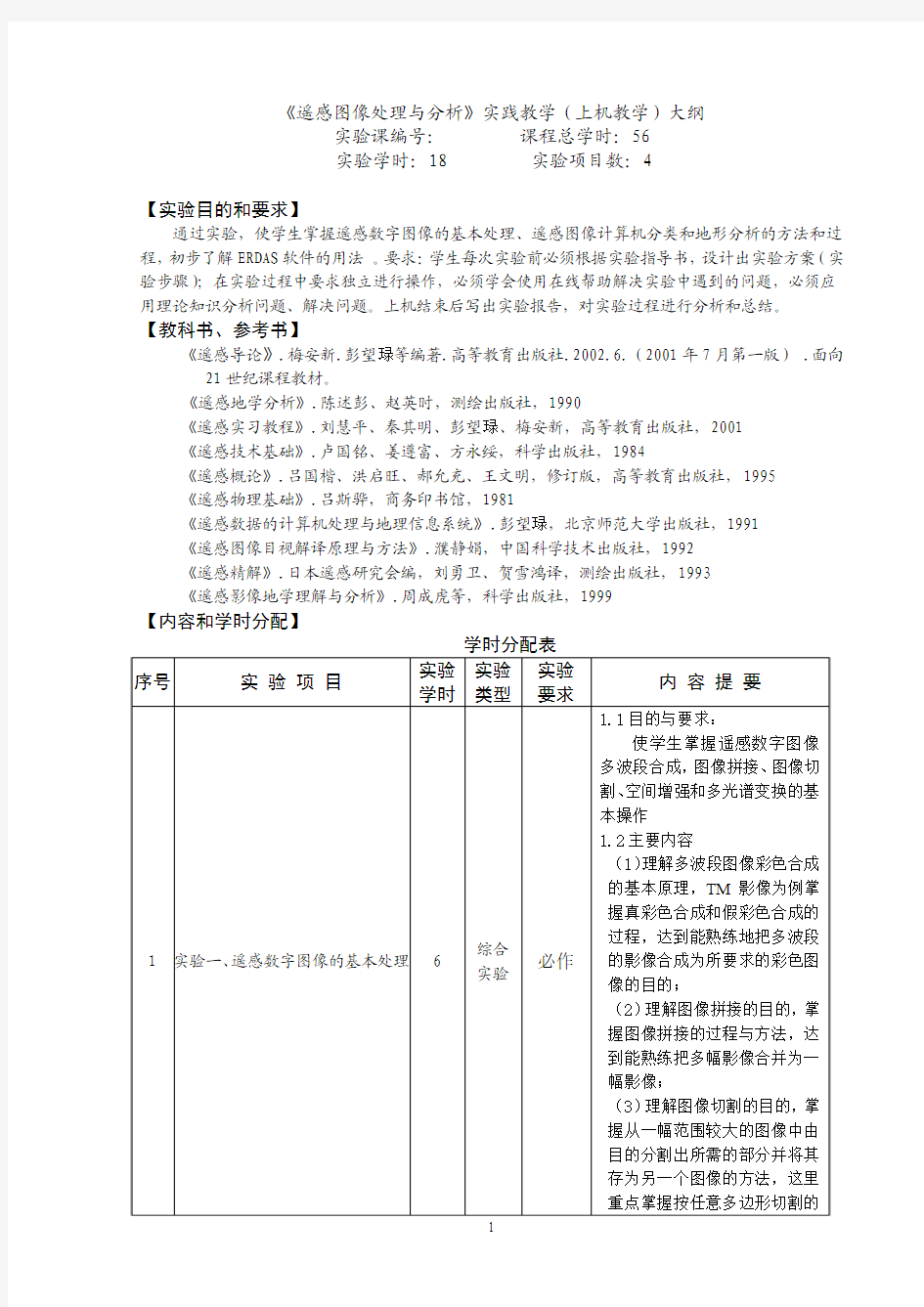 遥感图像处理与分析