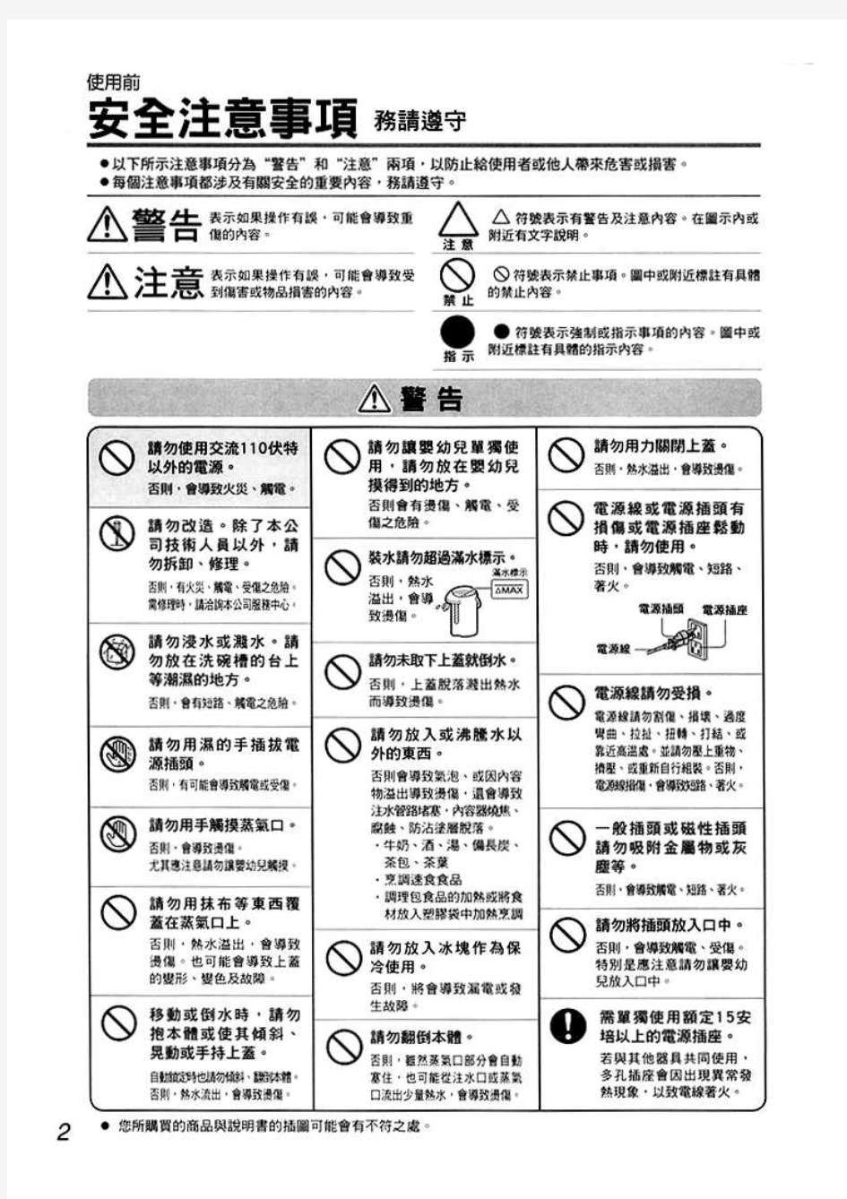 象印ZOJIRUSHI CD-LGF30_LGF40_LGF50 Manual说明书