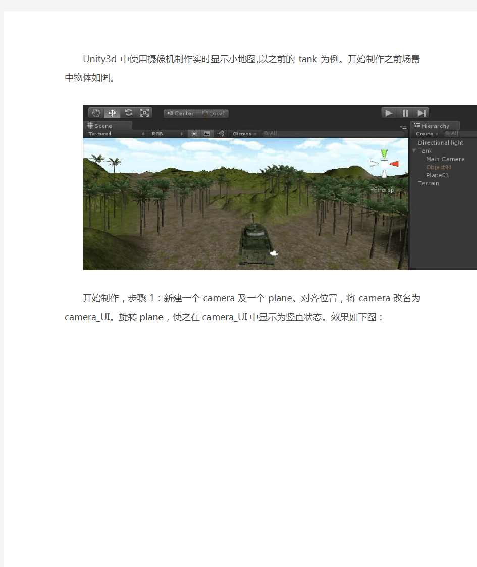 Unity3D游戏开发之画中画小地图