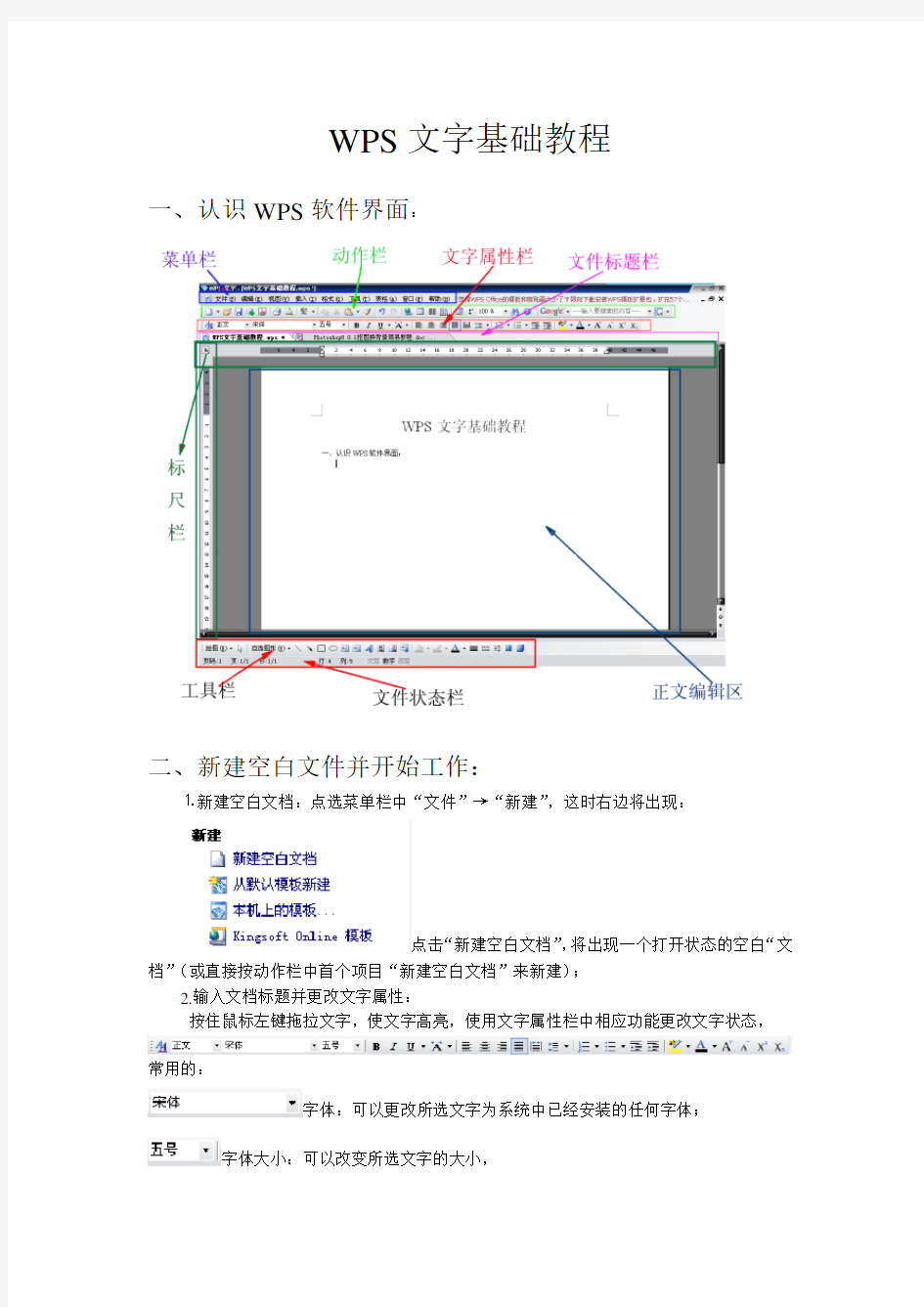 WPS文字基础教程