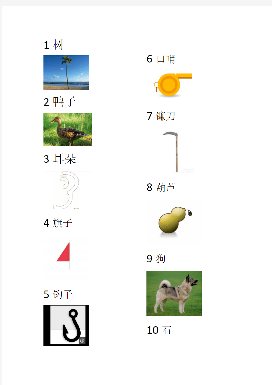 数字编码记忆法图文(1-50)