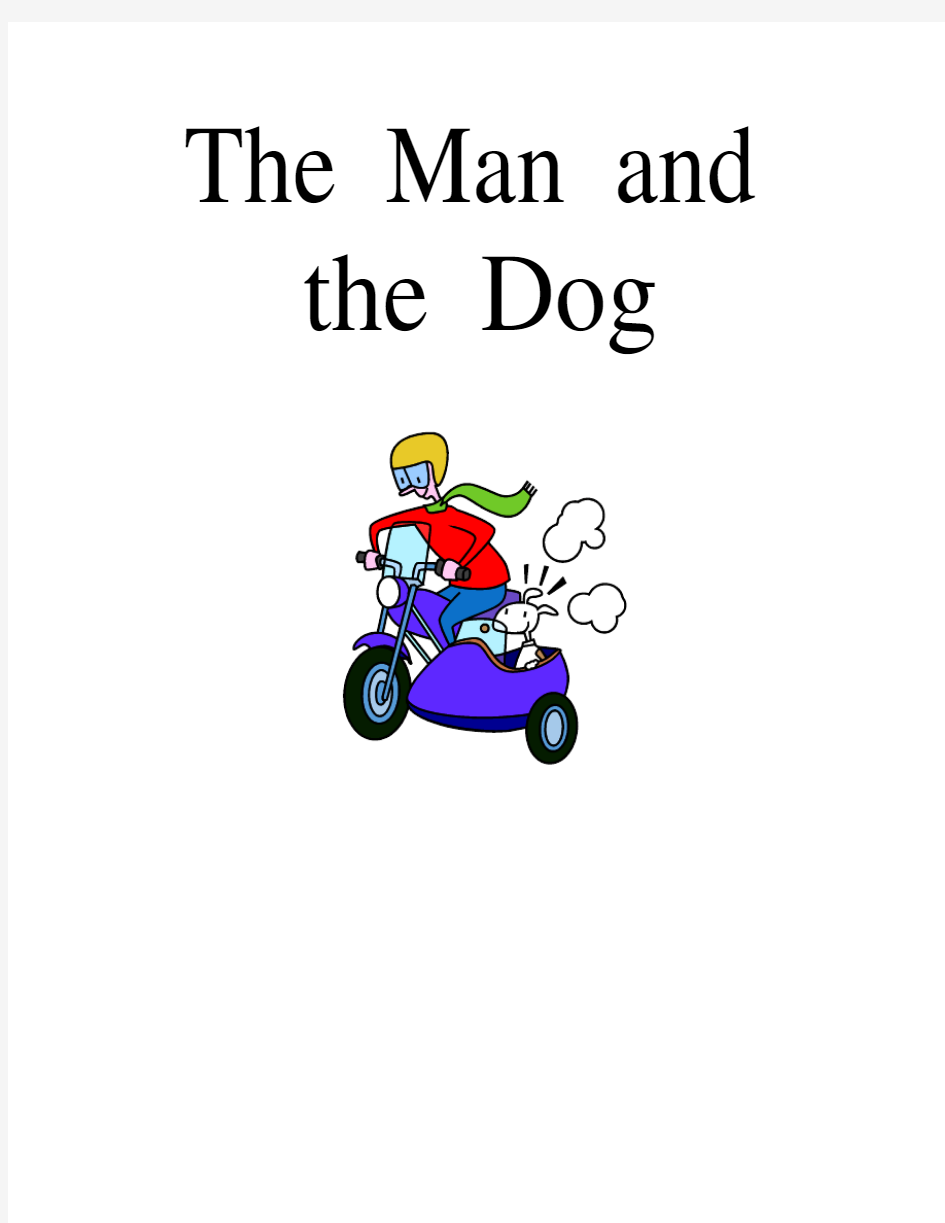 儿童少儿英语口语-看图学英语The Man and the Dog