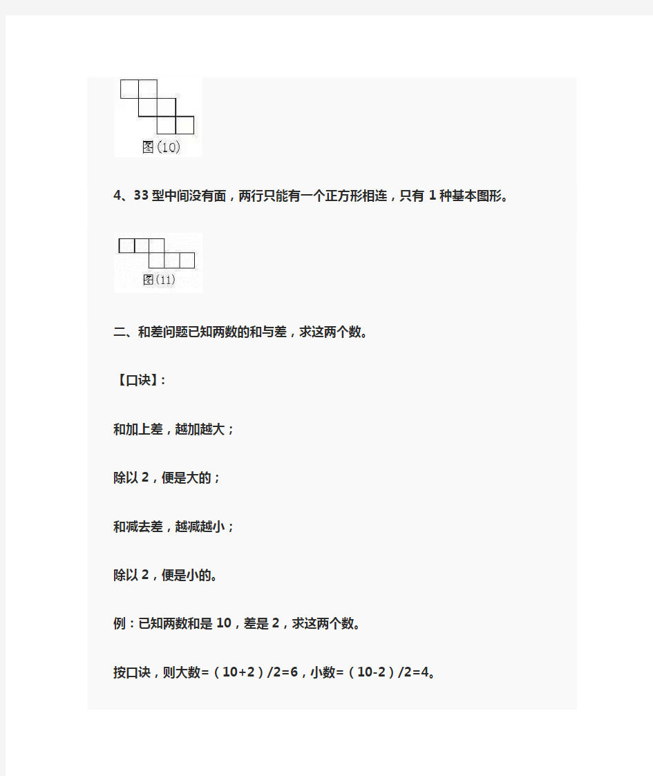 小学数学13种题型汇总