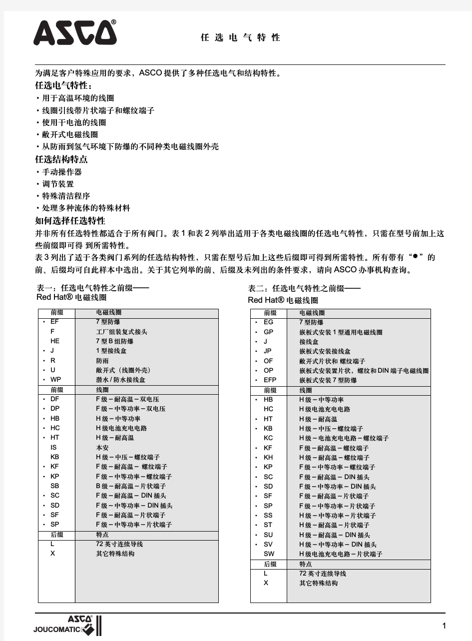 asco 电磁阀综合选型中文样本.pdf