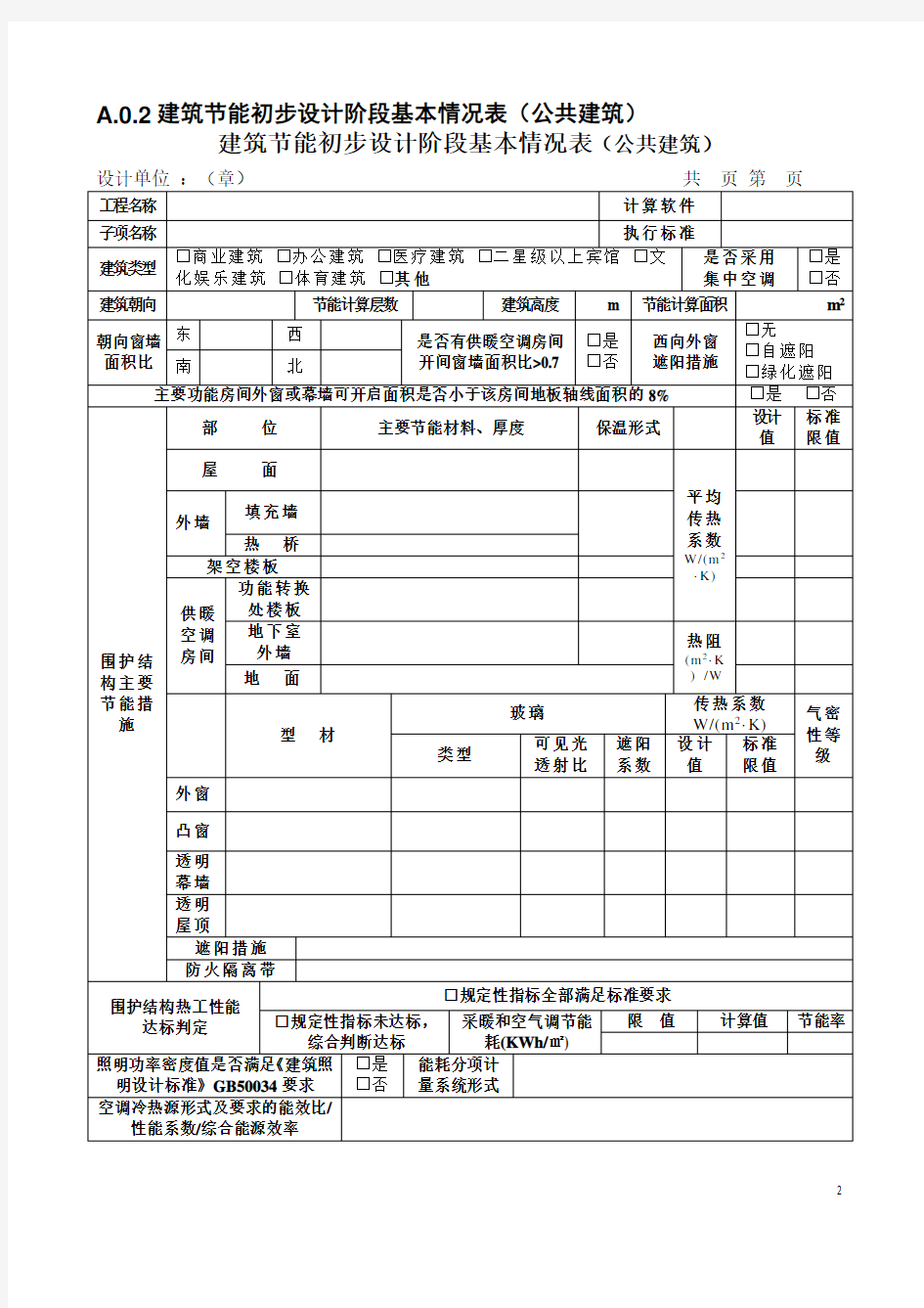 2013重庆市绿色建筑审查资料清单及基本情况表建设工程设计文件编制技术规定附录