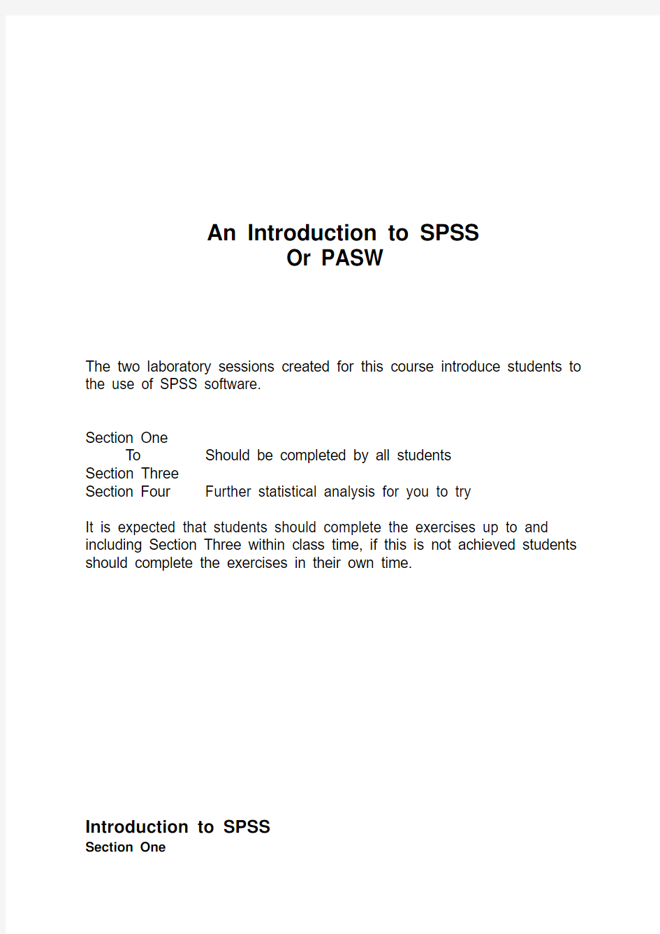 SPSS统计分析软件基础教程(英文有图示)