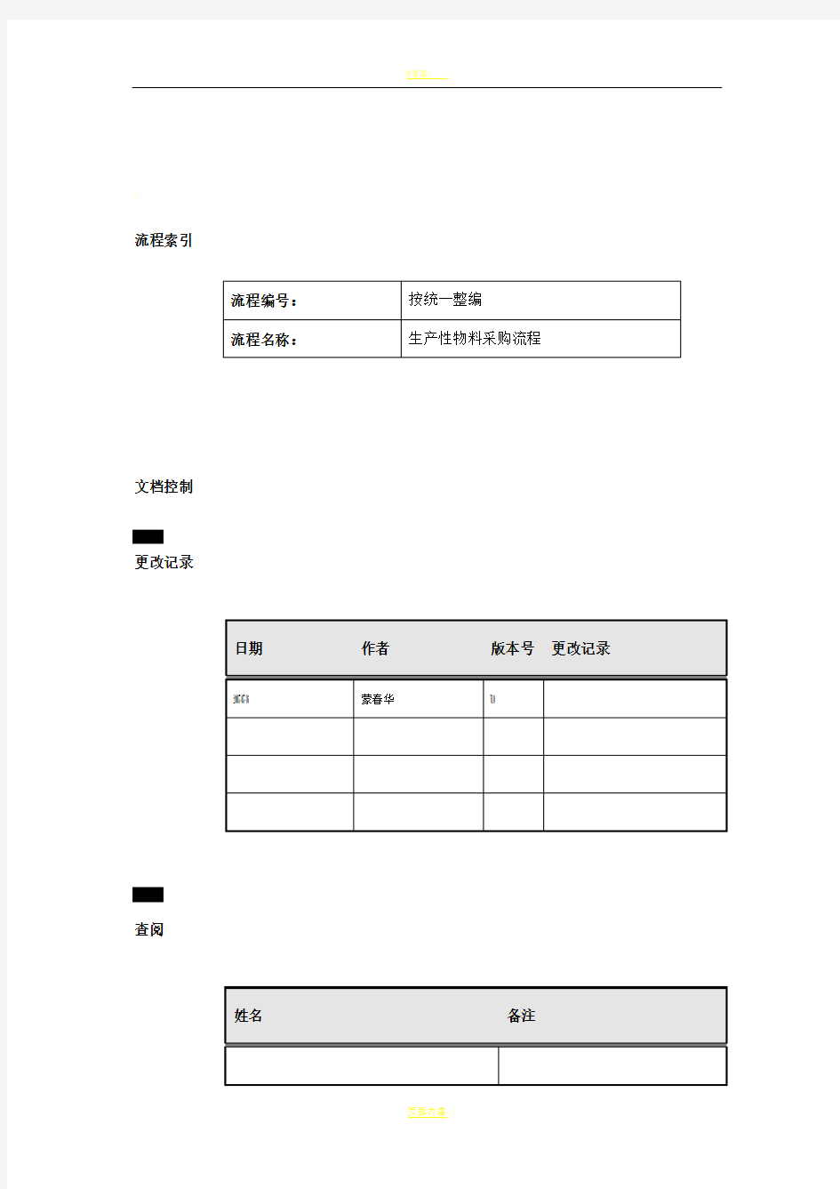 生产性物料采购流程