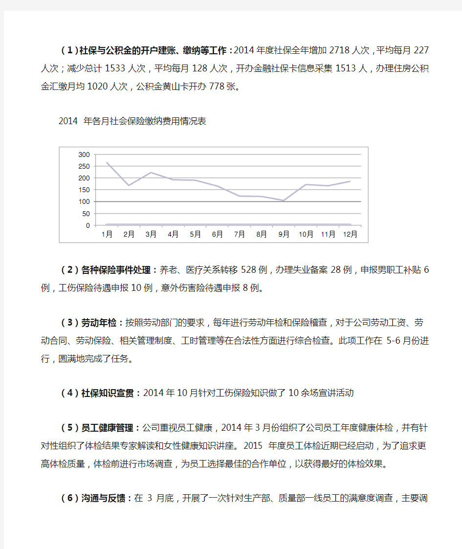 薪酬福利模块年度工作总结