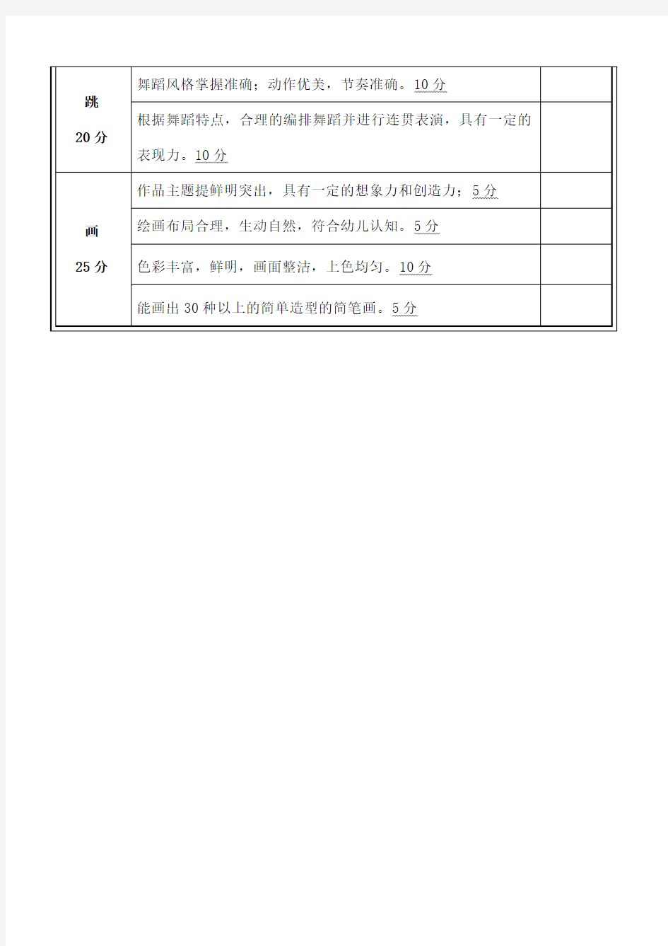 教师技能比赛评分表