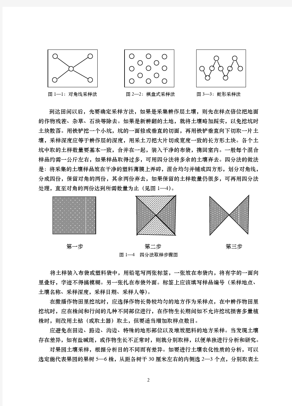 土壤样品的采集