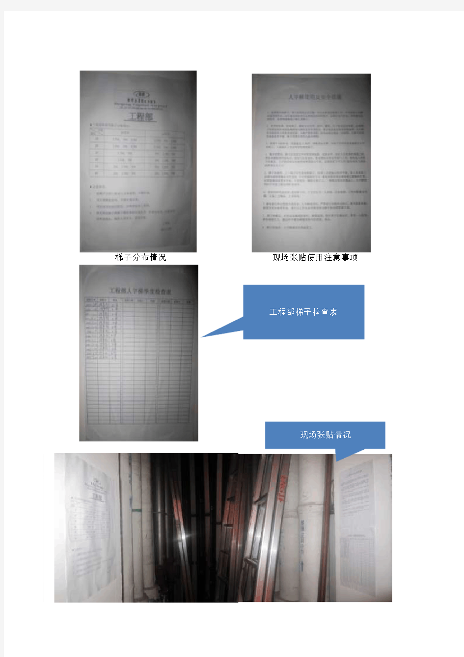 工程部梯子检查表