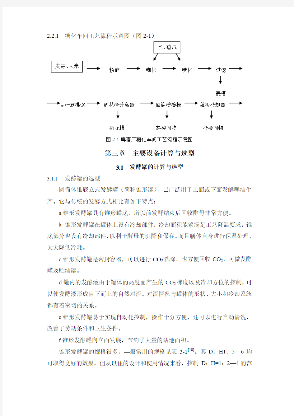 糖化车间工艺流程示意图