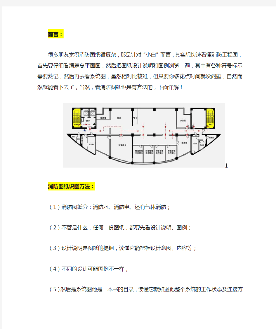 分享“消防图纸”识图方法,让你一眼秒懂!