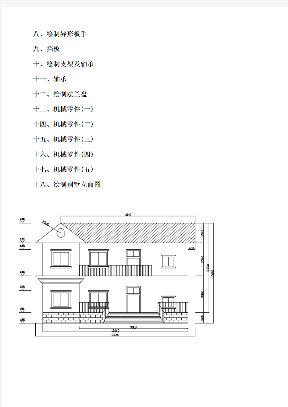 cad作业图纸()