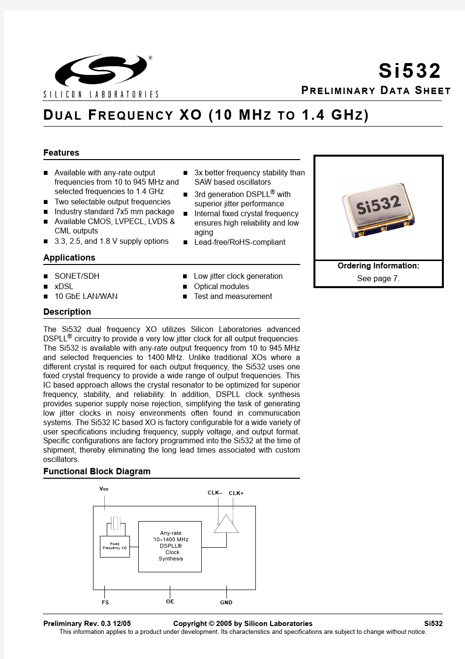 532FA622M080BGR中文资料