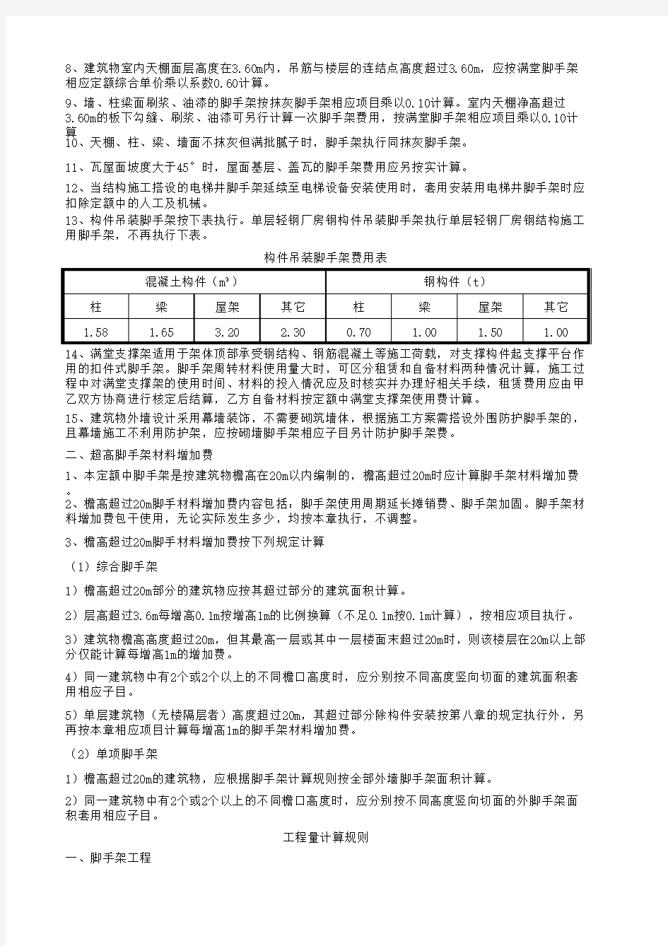 2014江苏省建筑与装饰工程计价表20