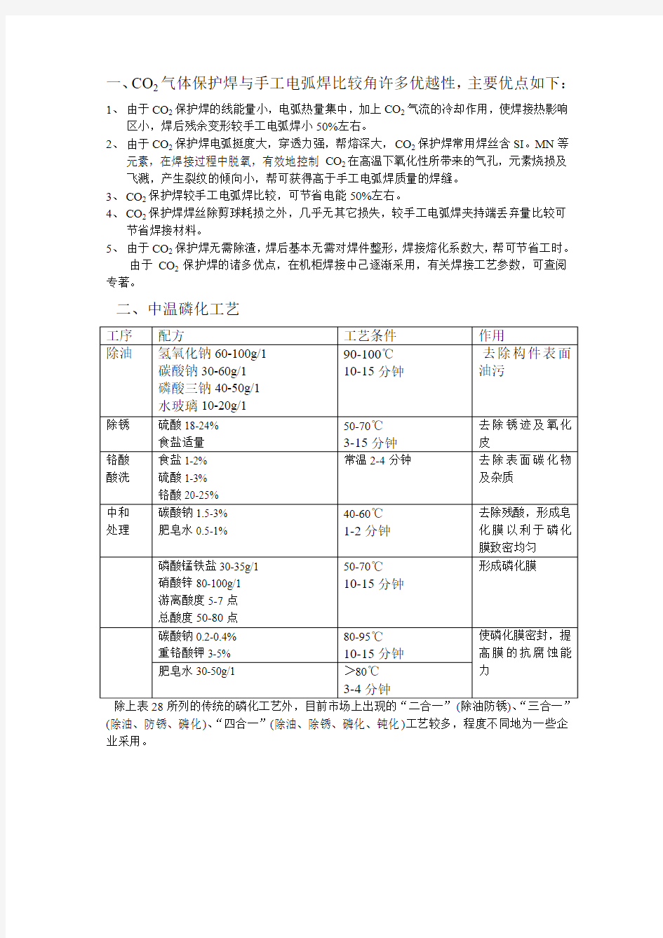 CO2气体保护焊与手工电弧焊比较