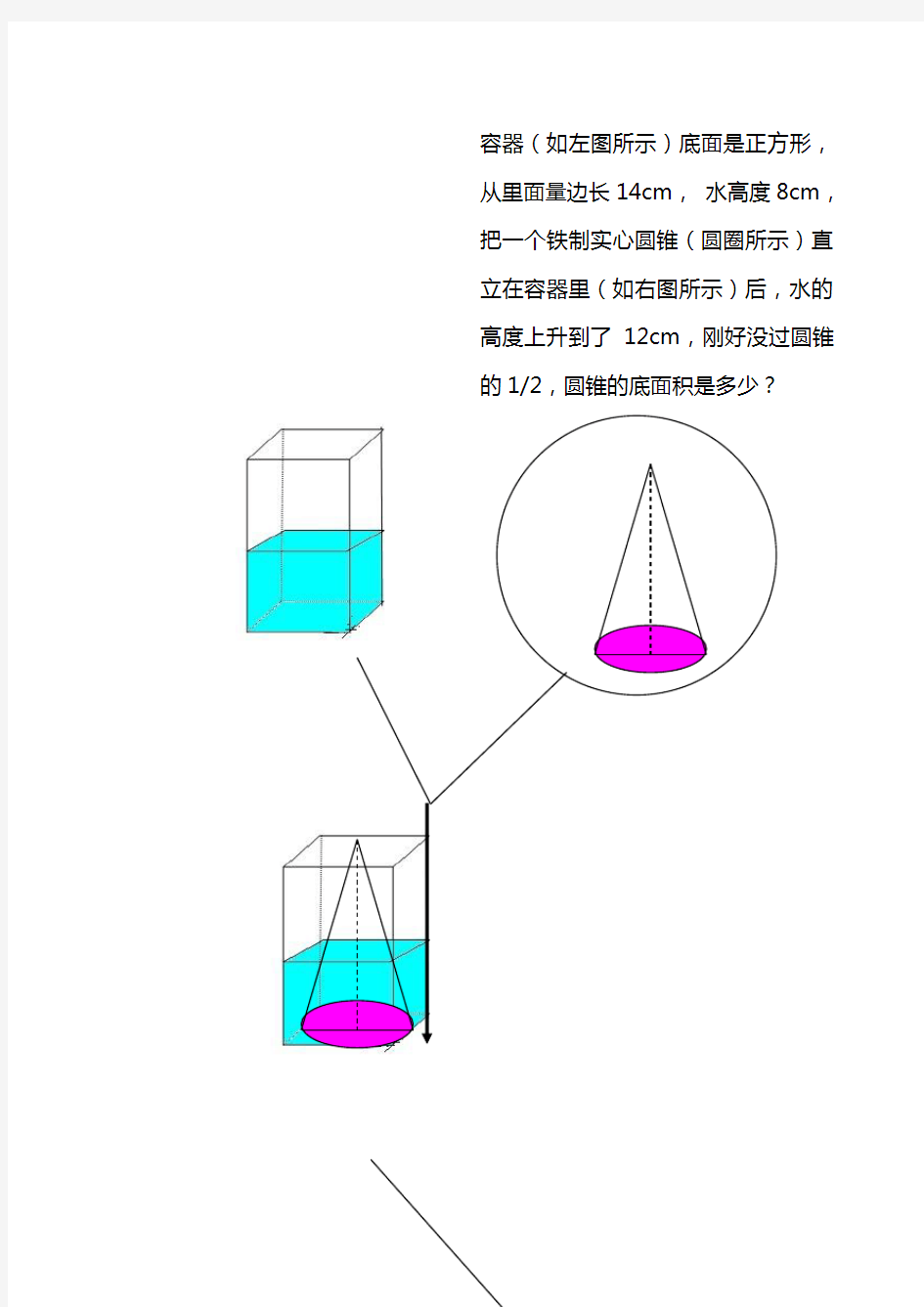 (word完整版)小学六年级奥数题(圆锥与圆柱)