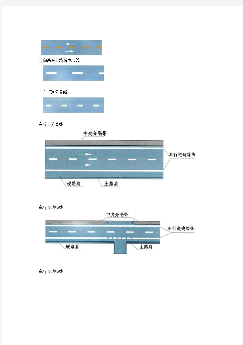 整理版道路交通标志和标线指示标线