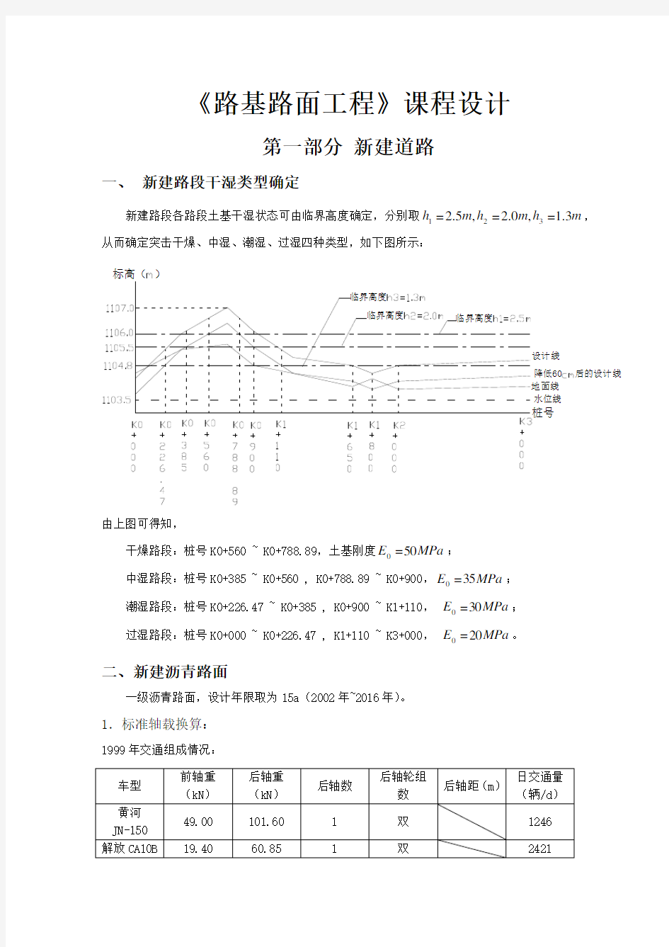 路基路面设计计算书