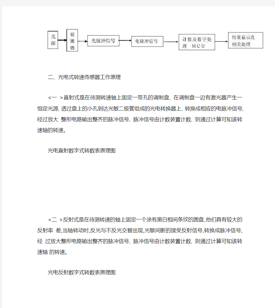 光电传感器及原理重点