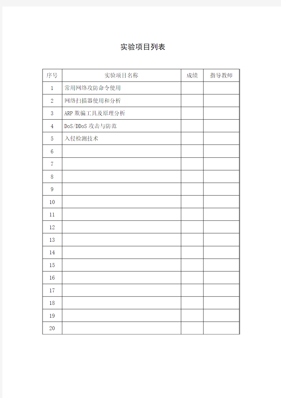 网络安全实验报告