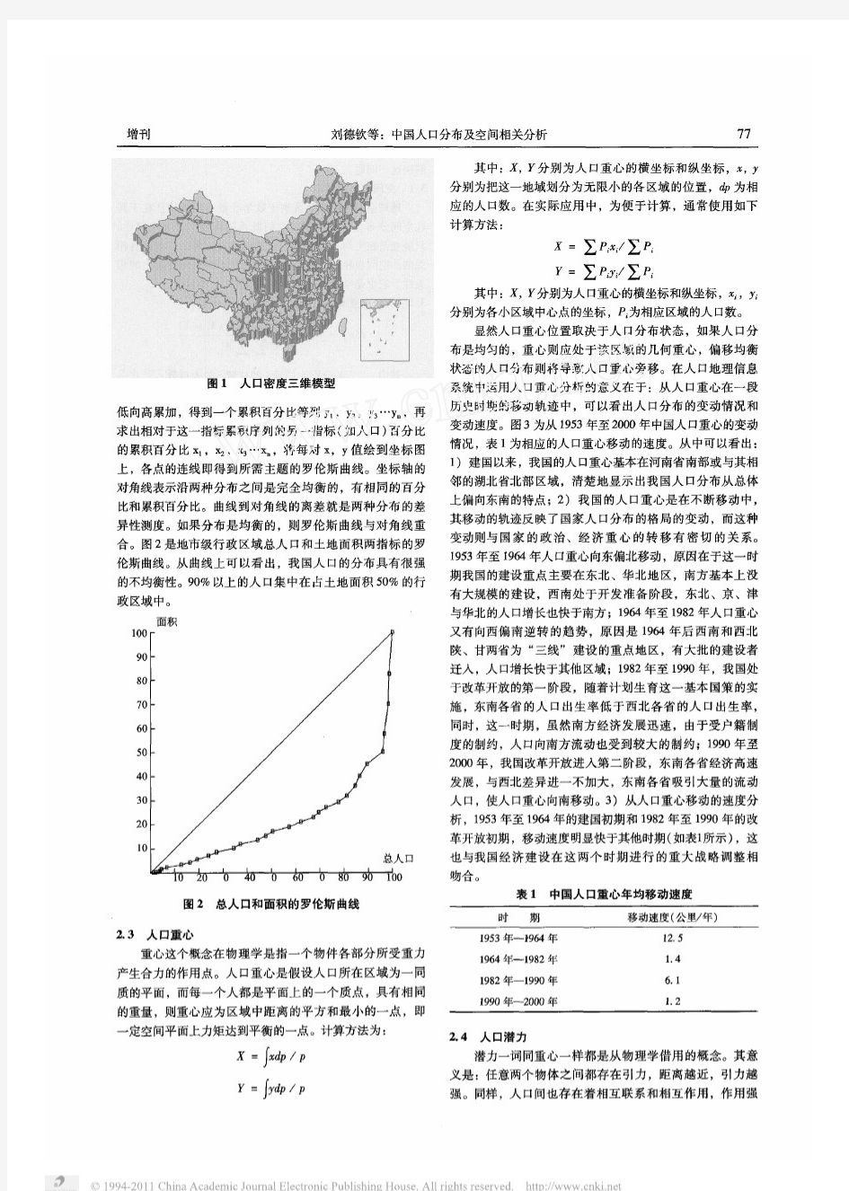 中国人口分布及空间相关分析