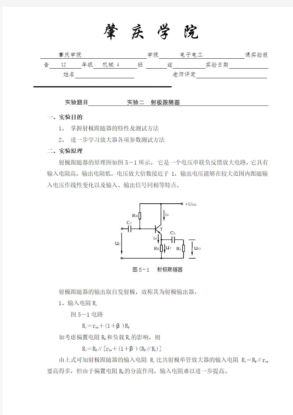 实验报告纸格式