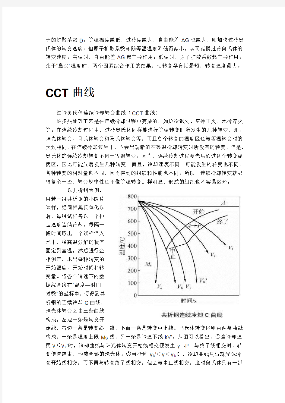 共析钢TTT_CCT图分析