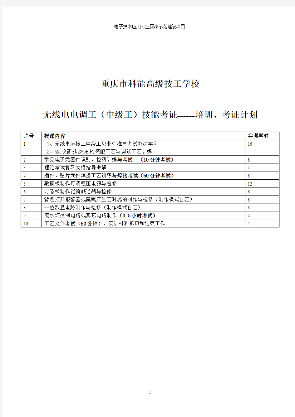 中级工技能鉴定指导书