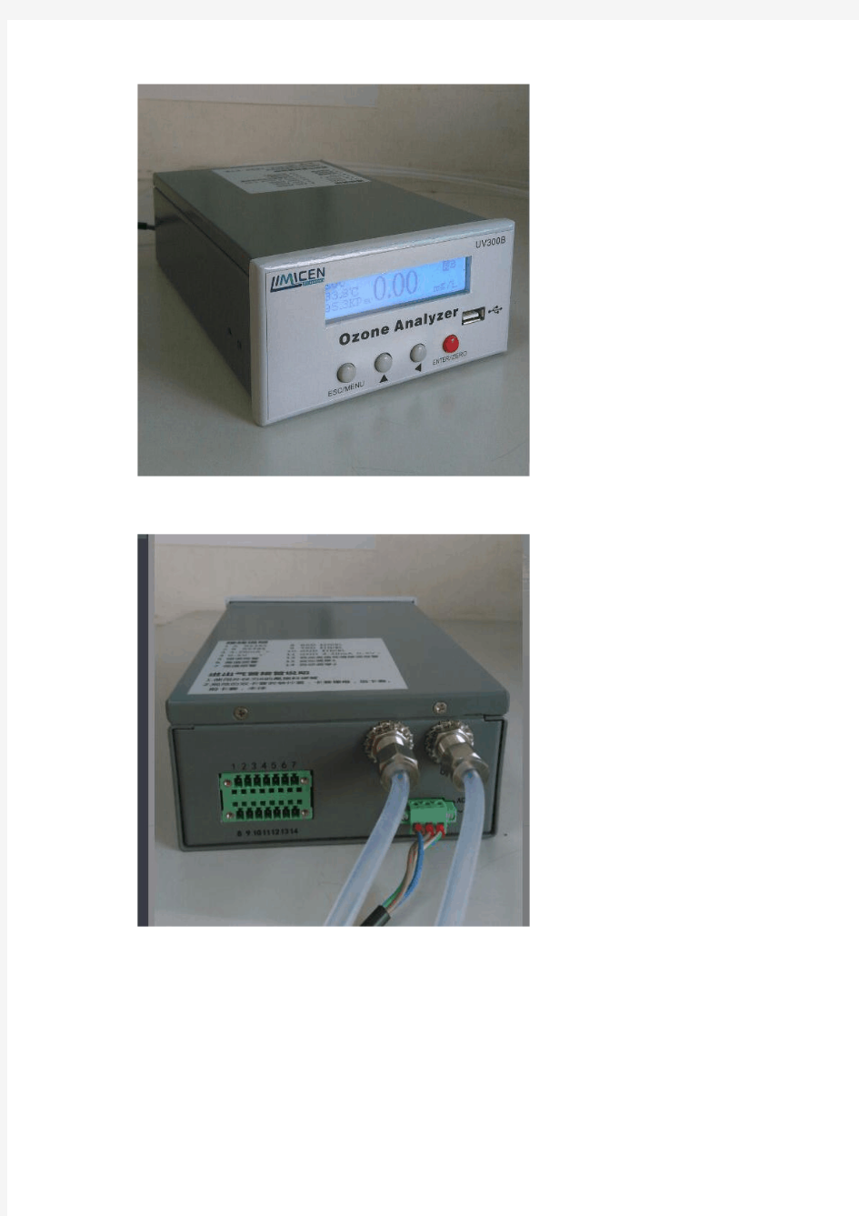 臭氧气体浓度检测仪0~20mg技术规格书