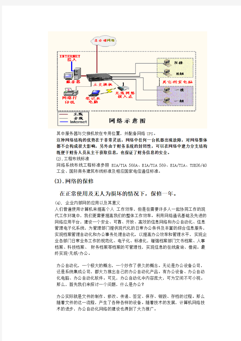 企业网络组建方案