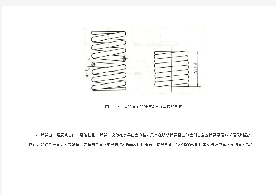 压缩弹簧几何尺寸的检测汇总