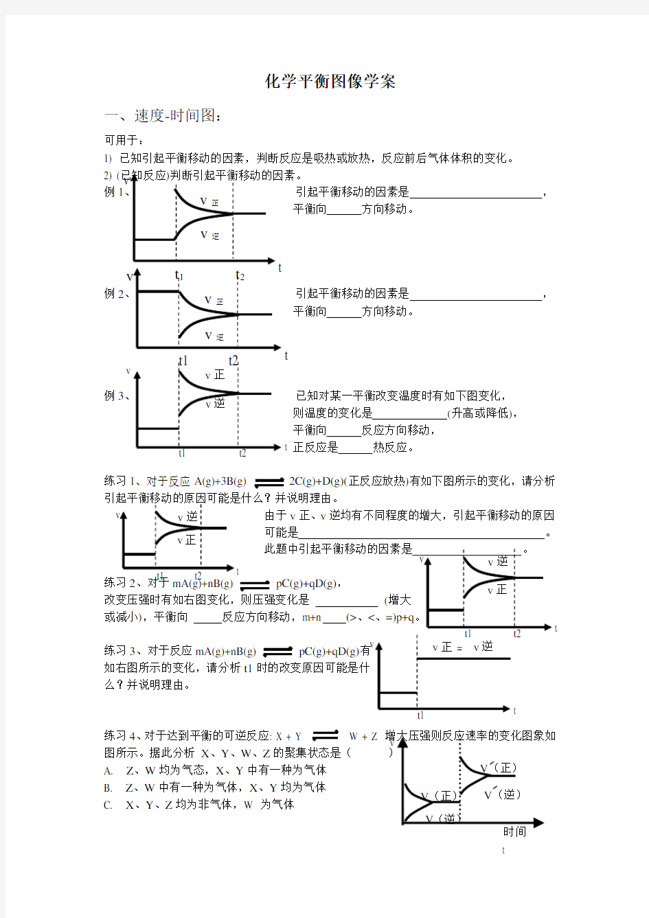 化学平衡图像解题技巧总结