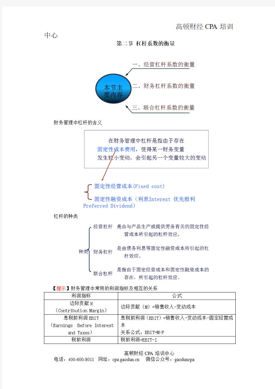 注会讲义《财管》第十章资本结构02