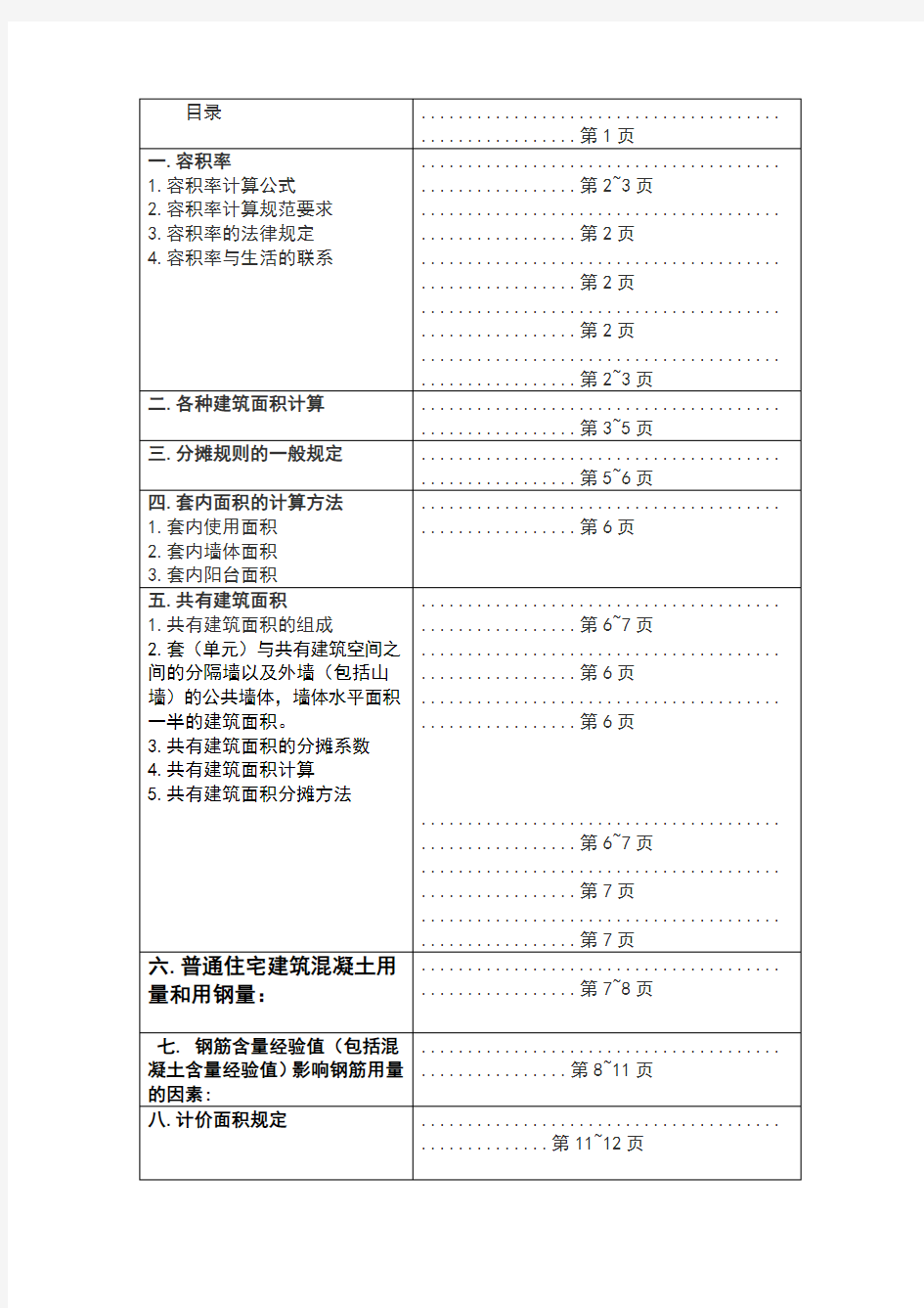 建筑面积计算方法