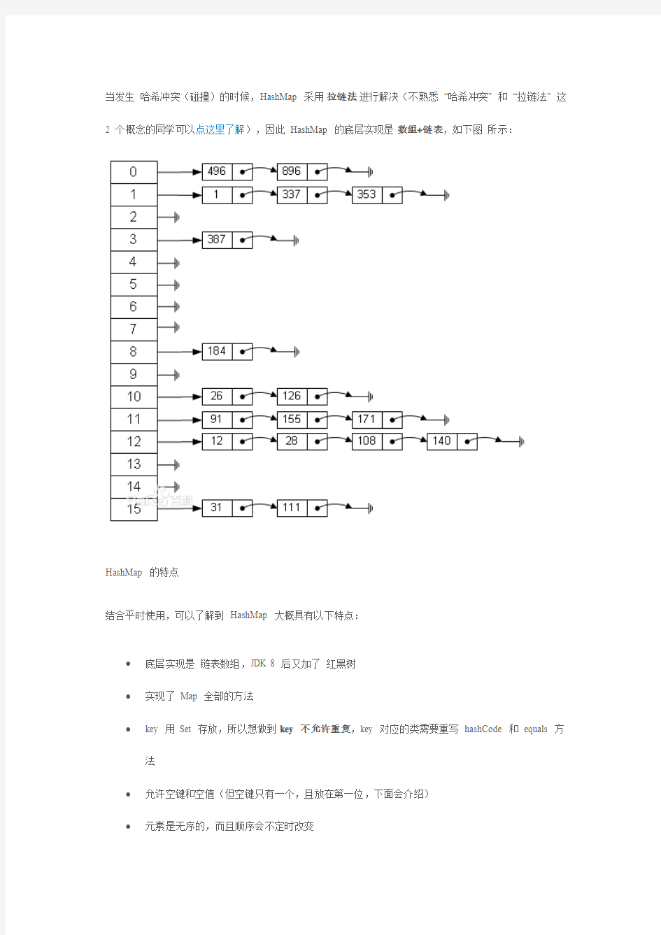 Java 集合深入理解(16)：HashMap 主要特点和关键方法源码解读