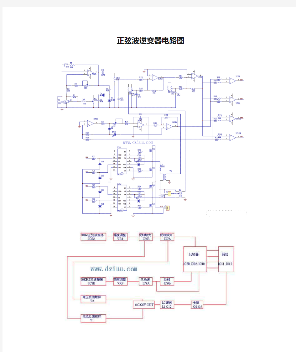 正弦波逆变器电路图