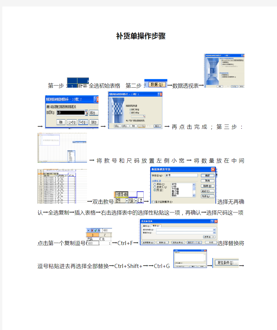 补货单操作步骤